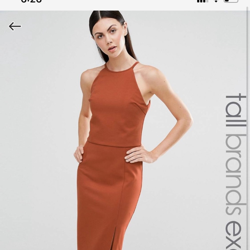 Caramac/Rust Dress ASOS